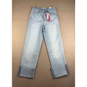 NWT YMI Jeans Women's 7/28 Blue Dixie Fit‎ High Rise Straight Leg Light Wash